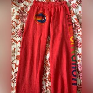 red logo aviator nation sweatpants!